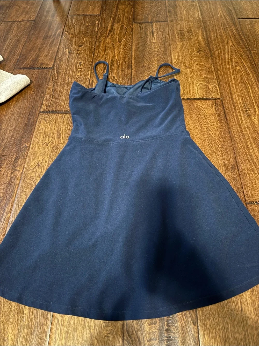 Alo Yoga Athletic Dress Size XS Navy Blue With Built In Shorts Workout Activewea